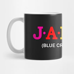 Jaena - Blue Crested Bird. Mug